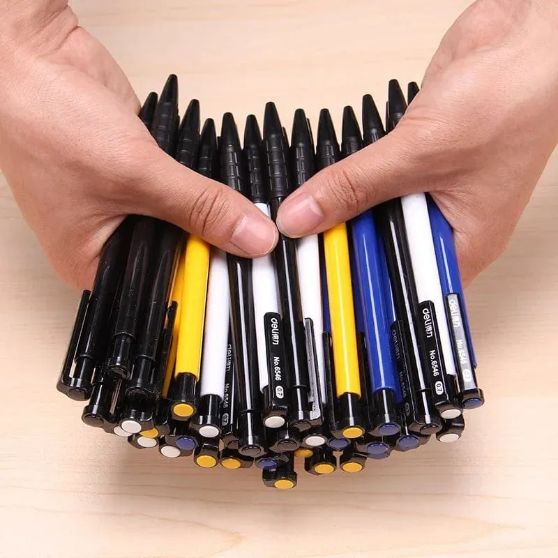 10 Teile/satz Presse Kugelschreiber Roller Ball Pen 0.7mm Kugelschreiber für Studenten Schreibwaren Büro Schule Liefert