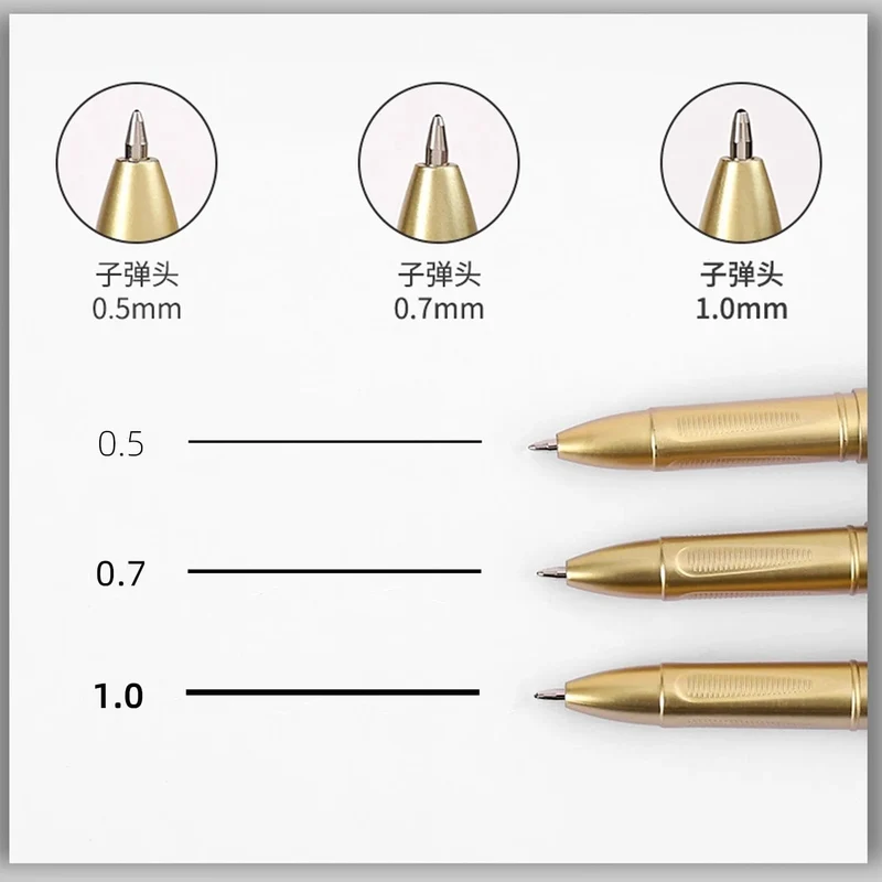 6 Stück Gelstifte mit großer Kapazität, 1.0/0.7/0.5 mm, für Unterschriften, Kalligraphie, Handschrift, Rußtinte, Schul- und Bürozubehör