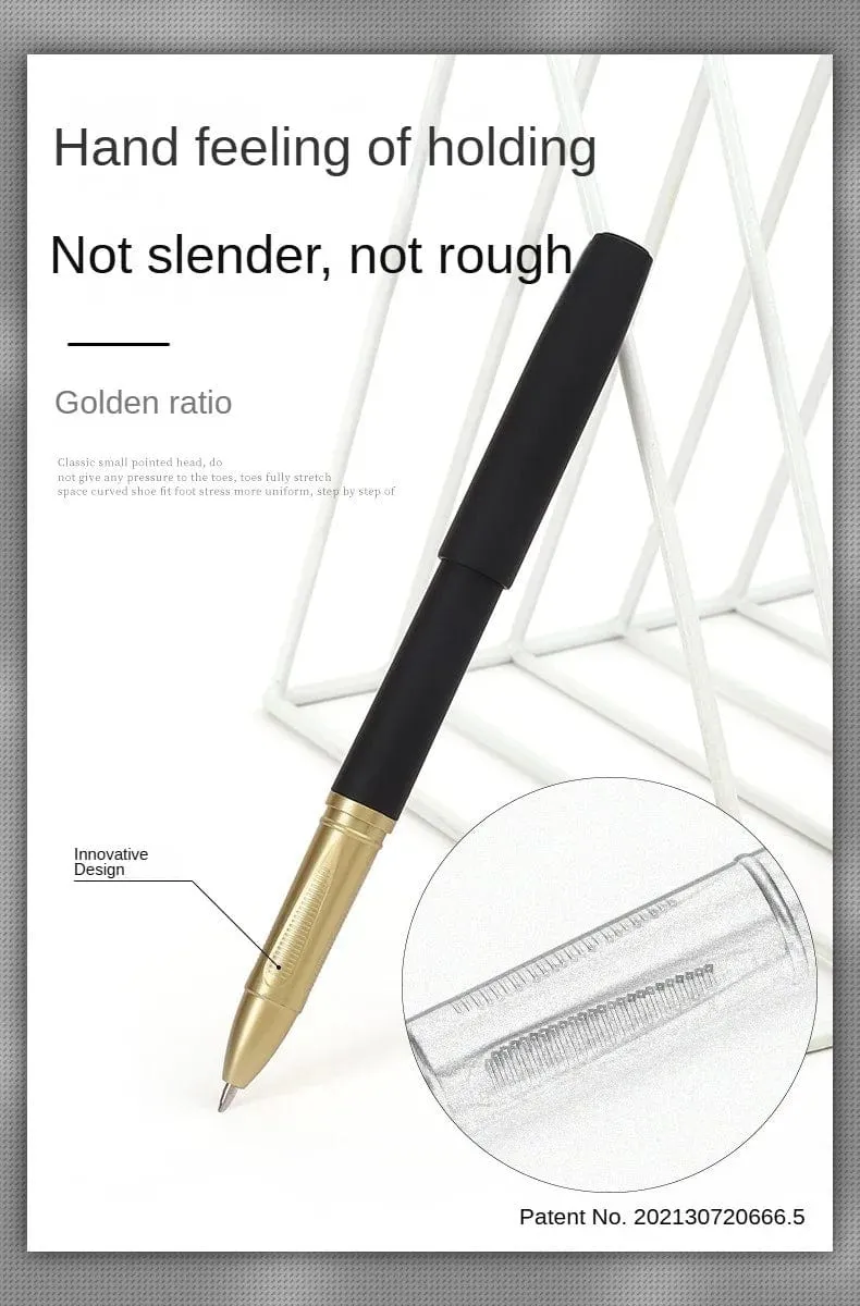 6 Stück Gelstifte mit großer Kapazität, 1.0/0.7/0.5 mm, für Unterschriften, Kalligraphie, Handschrift, Rußtinte, Schul- und Bürozubehör
