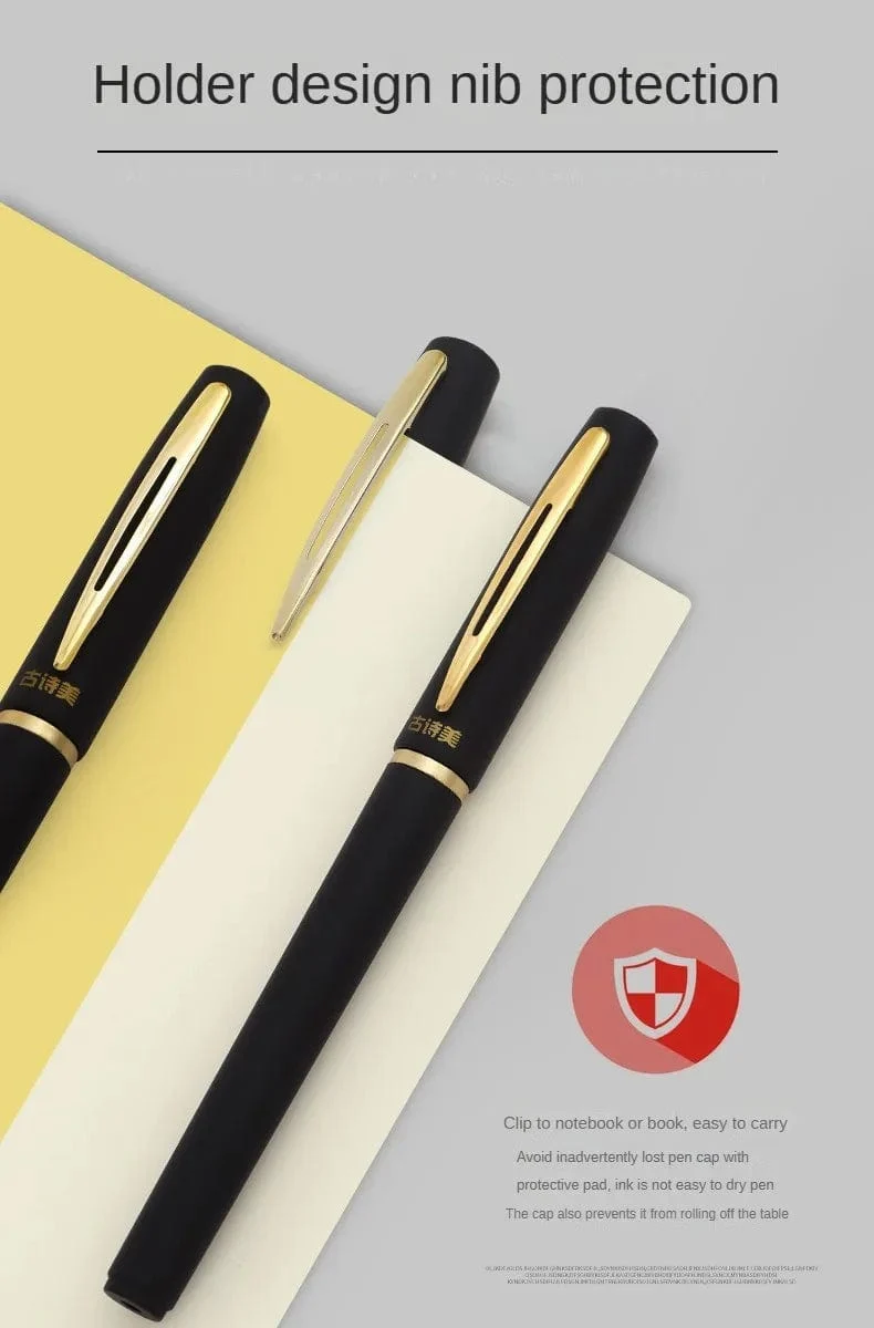 6 Stück Gelstifte mit großer Kapazität, 1.0/0.7/0.5 mm, für Unterschriften, Kalligraphie, Handschrift, Rußtinte, Schul- und Bürozubehör