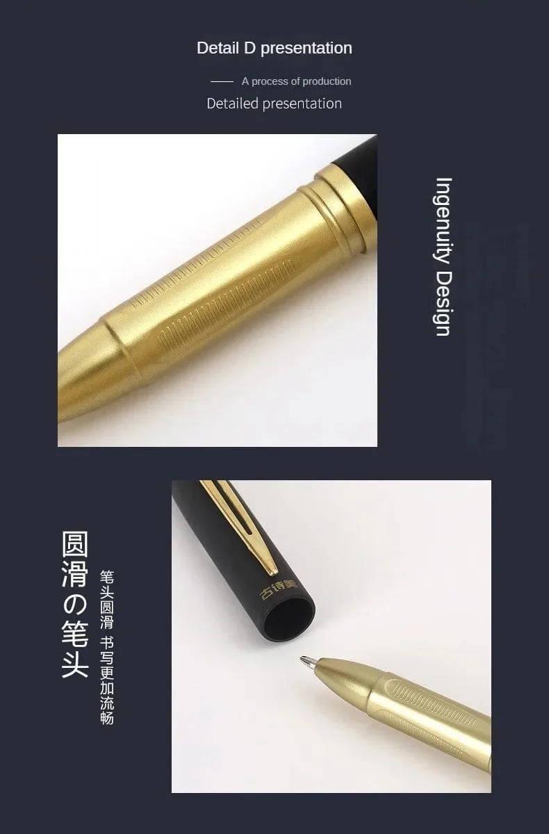 6 Stück Gelstifte mit großer Kapazität, 1.0/0.7/0.5 mm, für Unterschriften, Kalligraphie, Handschrift, Rußtinte, Schul- und Bürozubehör