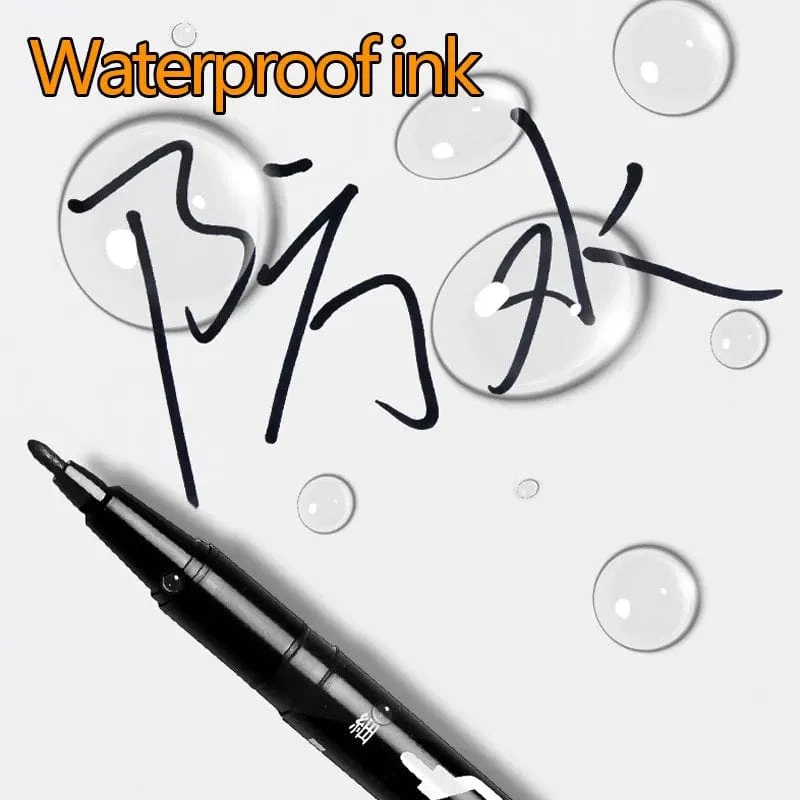 10 PCS Permanentmarker Stifte Manga Wasserdicht Doppelseitig Farbige Ölige Tinte Skizze Malerei Kunst Schulbedarf Schreibwaren
