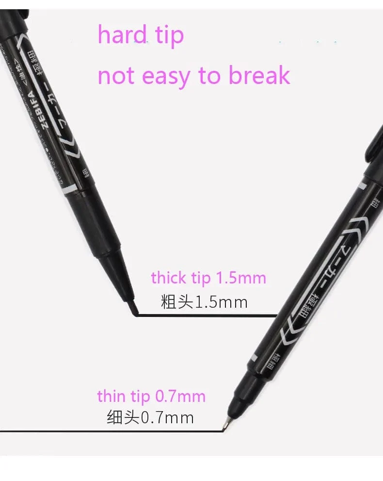 10 PCS Permanentmarker Stifte Manga Wasserdicht Doppelseitig Farbige Ölige Tinte Skizze Malerei Kunst Schulbedarf Schreibwaren