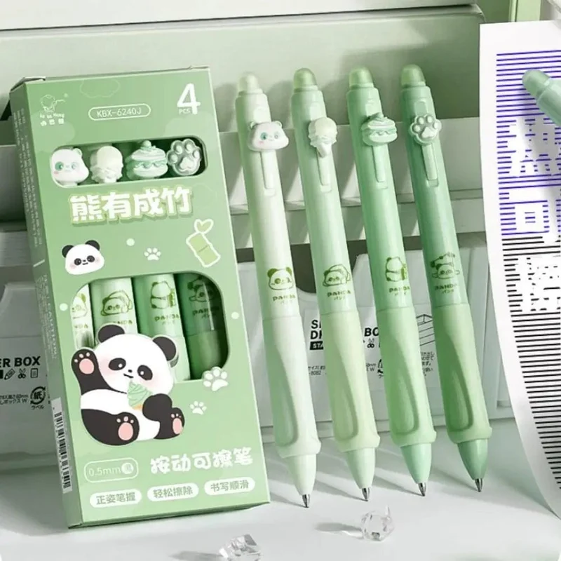 Löschbarer Stift 0.5 mm Neutralstift Cartoon Schwarz Blau Tinte Thermischer Radiergummi Presse Stift Bürobedarf