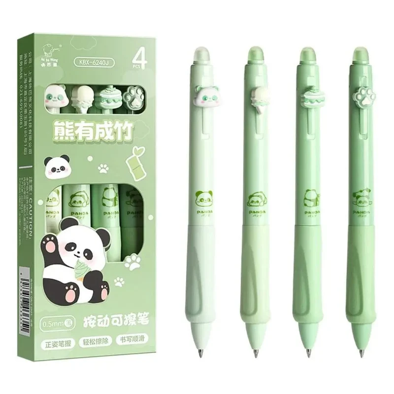 Löschbarer Stift 0.5 mm Neutralstift Cartoon Schwarz Blau Tinte Thermischer Radiergummi Presse Stift Bürobedarf