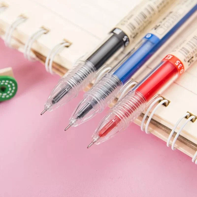 12 teile/los Japan Fine Point Stift 0.35mm Schwarz Blau Rot Tinte Gel Stift Kugelschreiber Schule Büro Student Writing Schreibwaren versorgung