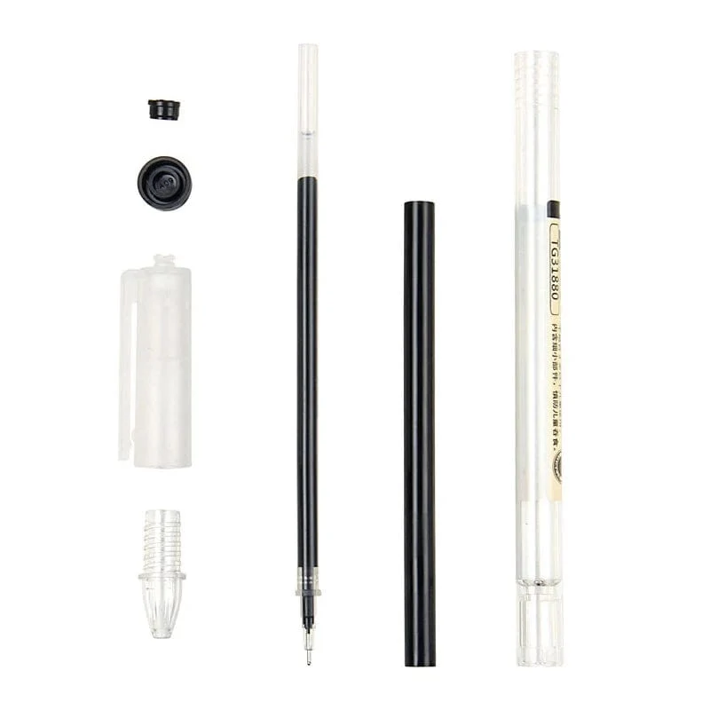 12 teile/los Japan Fine Point Stift 0.35mm Schwarz Blau Rot Tinte Gel Stift Kugelschreiber Schule Büro Student Writing Schreibwaren versorgung