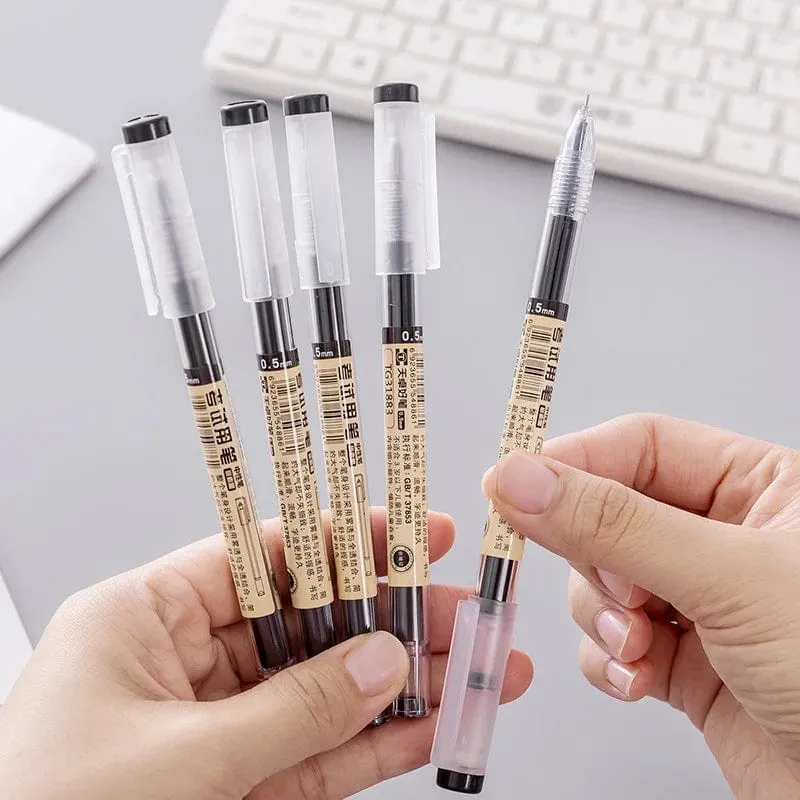 12 teile/los Japan Fine Point Stift 0.35mm Schwarz Blau Rot Tinte Gel Stift Kugelschreiber Schule Büro Student Writing Schreibwaren versorgung