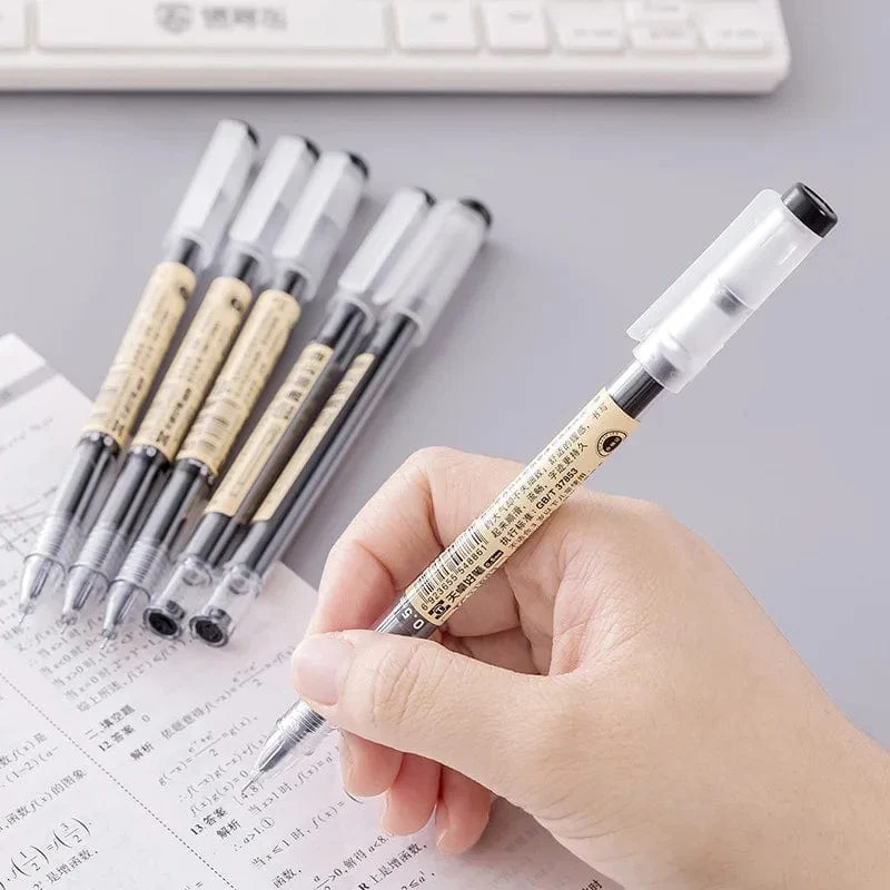 12 teile/los Japan Fine Point Stift 0.35mm Schwarz Blau Rot Tinte Gel Stift Kugelschreiber Schule Büro Student Writing Schreibwaren versorgung