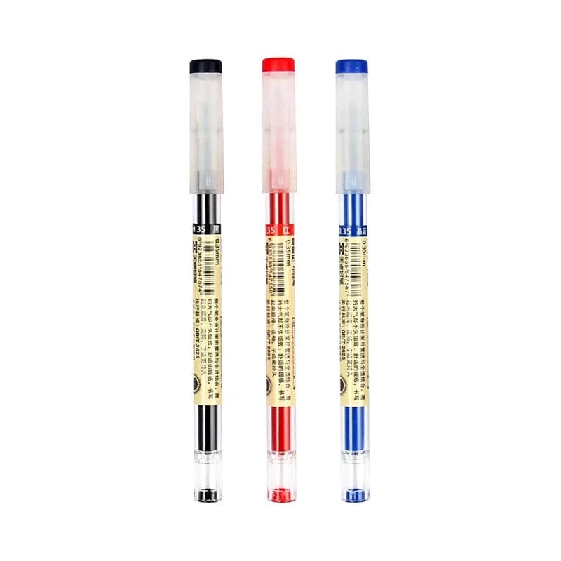 12 teile/los Japan Fine Point Stift 0.35mm Schwarz Blau Rot Tinte Gel Stift Kugelschreiber Schule Büro Student Writing Schreibwaren versorgung
