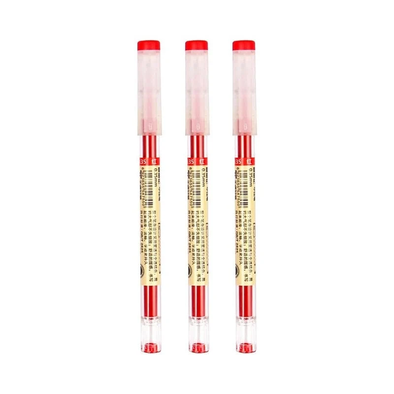 12 teile/los Japan Fine Point Stift 0.35mm Schwarz Blau Rot Tinte Gel Stift Kugelschreiber Schule Büro Student Writing Schreibwaren versorgung