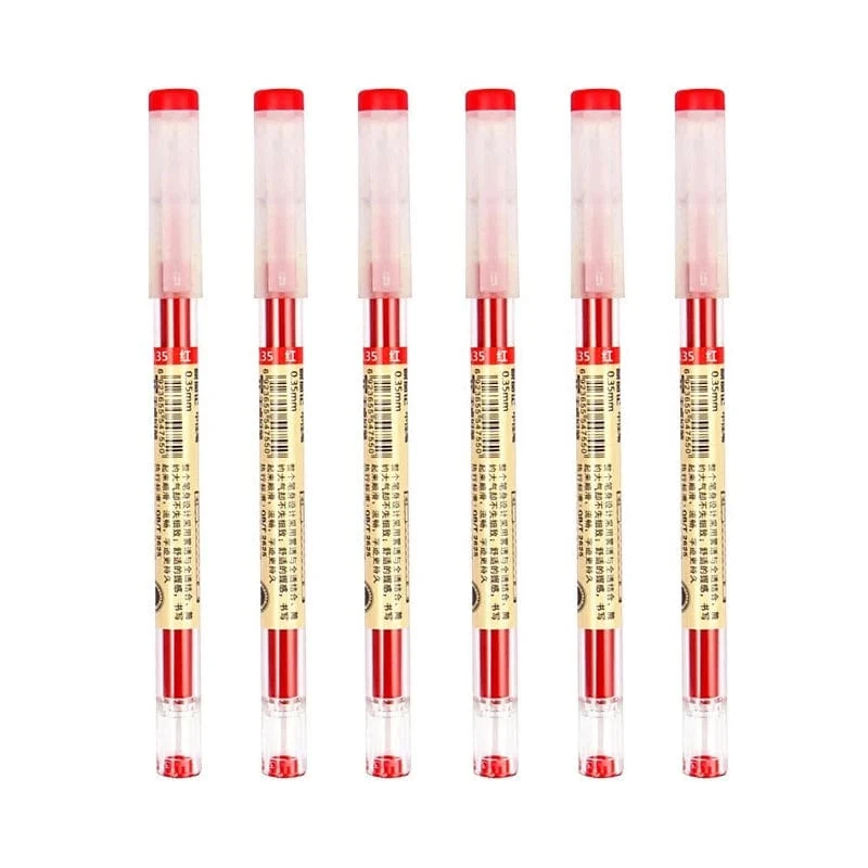 12 teile/los Japan Fine Point Stift 0.35mm Schwarz Blau Rot Tinte Gel Stift Kugelschreiber Schule Büro Student Writing Schreibwaren versorgung