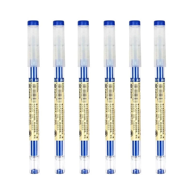 12 teile/los Japan Fine Point Stift 0.35mm Schwarz Blau Rot Tinte Gel Stift Kugelschreiber Schule Büro Student Writing Schreibwaren versorgung