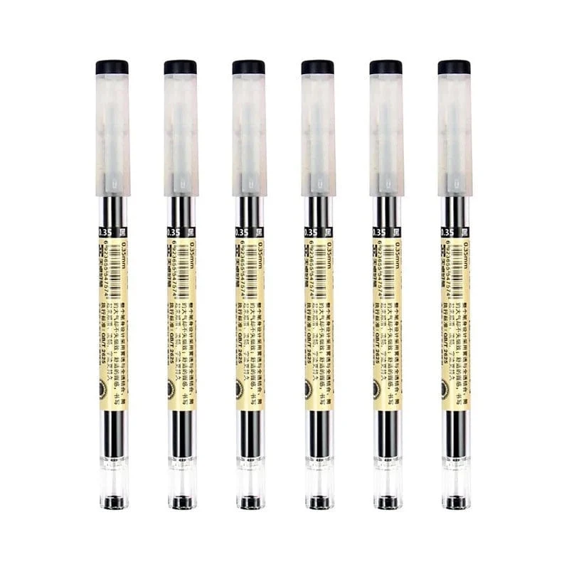 12 teile/los Japan Fine Point Stift 0.35mm Schwarz Blau Rot Tinte Gel Stift Kugelschreiber Schule Büro Student Writing Schreibwaren versorgung