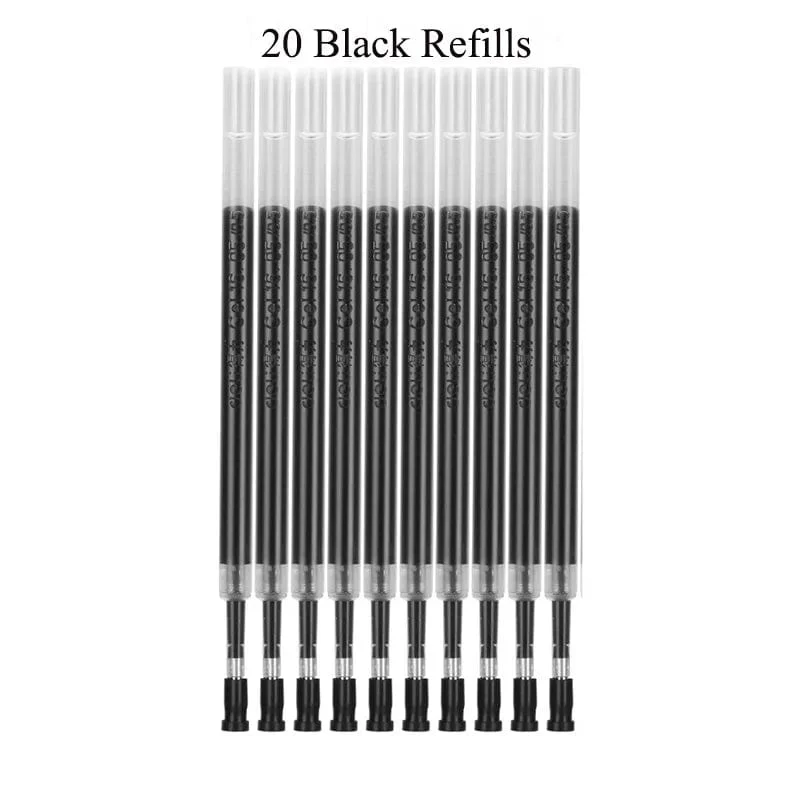 12 teile/los Japan Fine Point Stift 0.35mm Schwarz Blau Rot Tinte Gel Stift Kugelschreiber Schule Büro Student Writing Schreibwaren versorgung