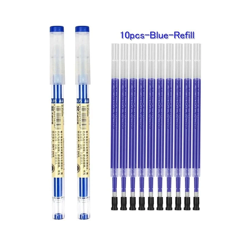12 teile/los Japan Fine Point Stift 0.35mm Schwarz Blau Rot Tinte Gel Stift Kugelschreiber Schule Büro Student Writing Schreibwaren versorgung