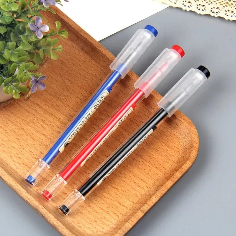 12 teile/los Japan Fine Point Stift 0.35mm Schwarz Blau Rot Tinte Gel Stift Kugelschreiber Schule Büro Student Writing Schreibwaren versorgung
