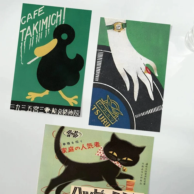 Japanische Ins Abstrakte Künstlerische Cartoon Postkarten Niedliche Dekorative Hintergrund Foto Requisiten lustige Kawaii Nachricht Karte 10 Blätter