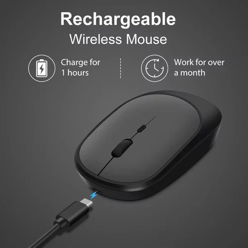 Xiaomi Drahtlose Maus Bluetooth-kompatibel 2.4G Stille Mäuse Einstellbare DPI Ergonomisches Design USB Aufladbare Gaming Büro Maus