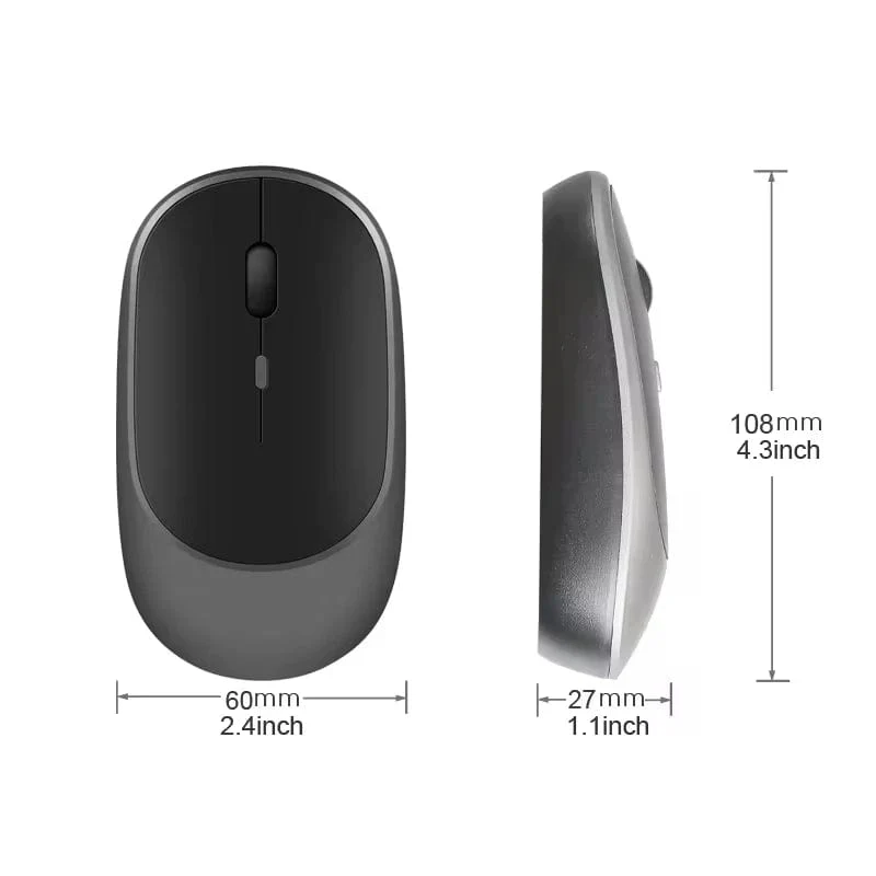 Xiaomi Drahtlose Maus Bluetooth-kompatibel 2.4G Stille Mäuse Einstellbare DPI Ergonomisches Design USB Aufladbare Gaming Büro Maus
