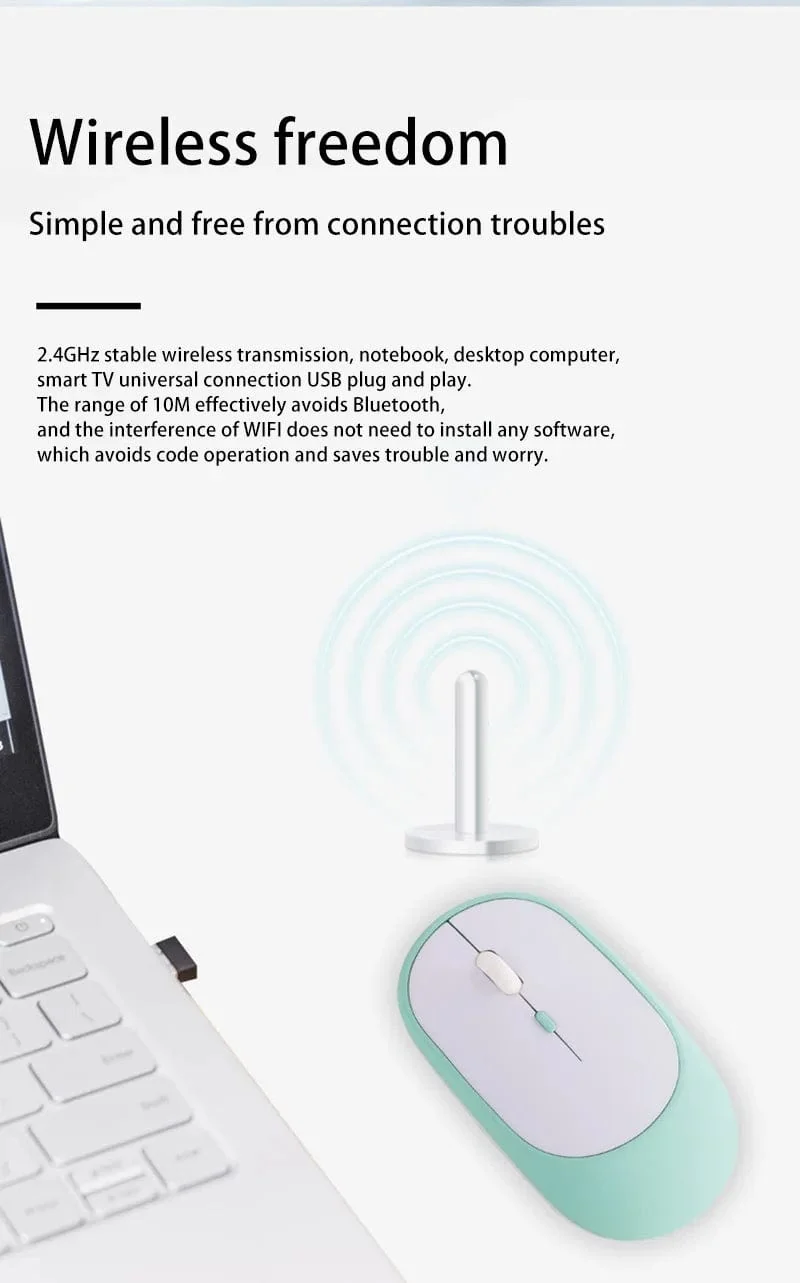 Xiaomi Drahtlose Maus Bluetooth-kompatibel 2.4G Stille Mäuse Einstellbare DPI Ergonomisches Design USB Aufladbare Gaming Büro Maus