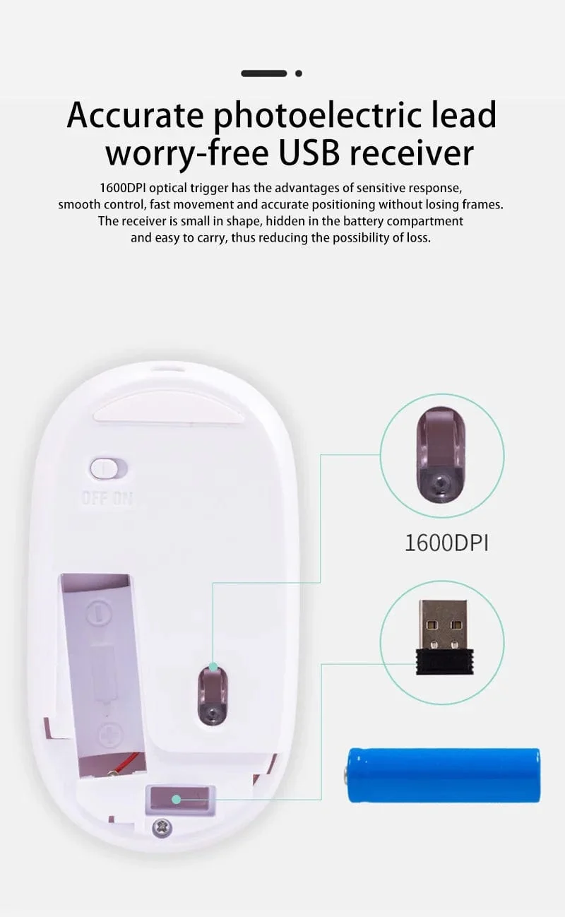 Xiaomi Drahtlose Maus Bluetooth-kompatibel 2.4G Stille Mäuse Einstellbare DPI Ergonomisches Design USB Aufladbare Gaming Büro Maus