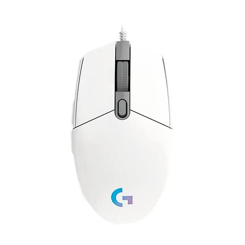 Logitech G102 Maus, kabelgebundene USB-Gaming-Maus, 8000 DPI, Regenbogen-Bildschirm mit optischem Effekt, für PC/Mac-Computer und Laptop