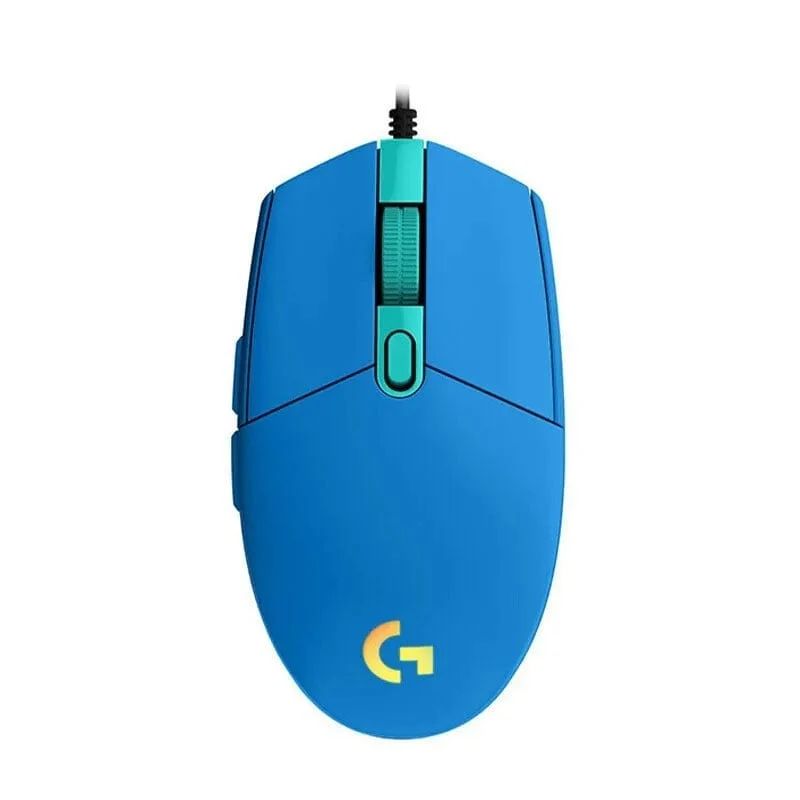 Logitech G102 Maus, kabelgebundene USB-Gaming-Maus, 8000 DPI, Regenbogen-Bildschirm mit optischem Effekt, für PC/Mac-Computer und Laptop