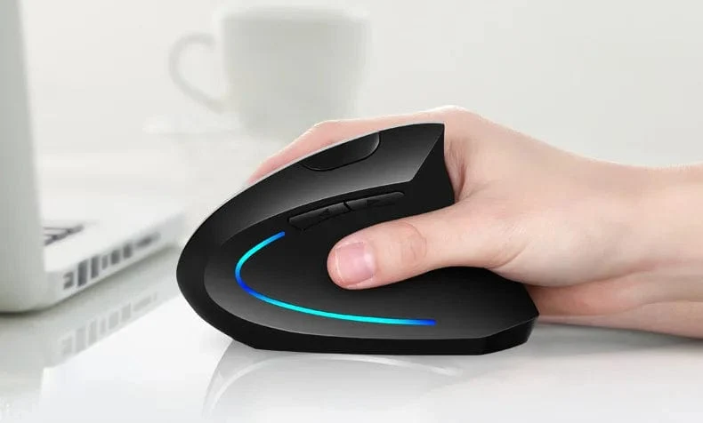 2.4G Drahtlose Maus Vertikale Spiel Maus Ergonomische 1600DPI PC Laptop Büro Mini Spiel Maus