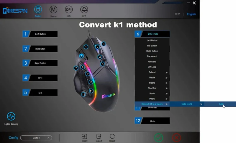 12800DPI Freigewicht-Makro-RGB-Gaming-Maus 12 programmierbare Tasten Spielmaus RGB-Licht Max bis zu 6 Stufen Für PC Mac Gun PUBG Laptop