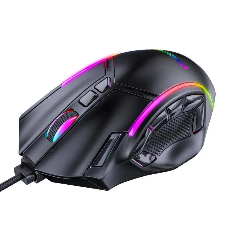 12800DPI Freigewicht-Makro-RGB-Gaming-Maus 12 programmierbare Tasten Spielmaus RGB-Licht Max bis zu 6 Stufen Für PC Mac Gun PUBG Laptop