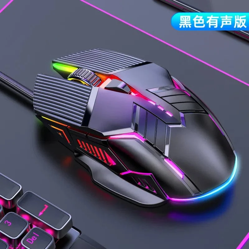 3200DPI Ergonomische kabelgebundene Gaming-Maus USB-Maus Gaming RGB Mause Gamer Maus 6 Tasten LED Stille Mäuse für PC Laptop Computer