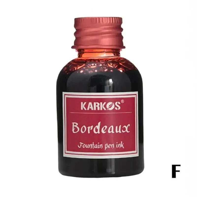 1 Flasche reine, bunte 30 ml Füllfederhaltertinte, universelle Nachfülltinte, Schreibwaren, Schule, brandneues Produkt „Friede und Glück“