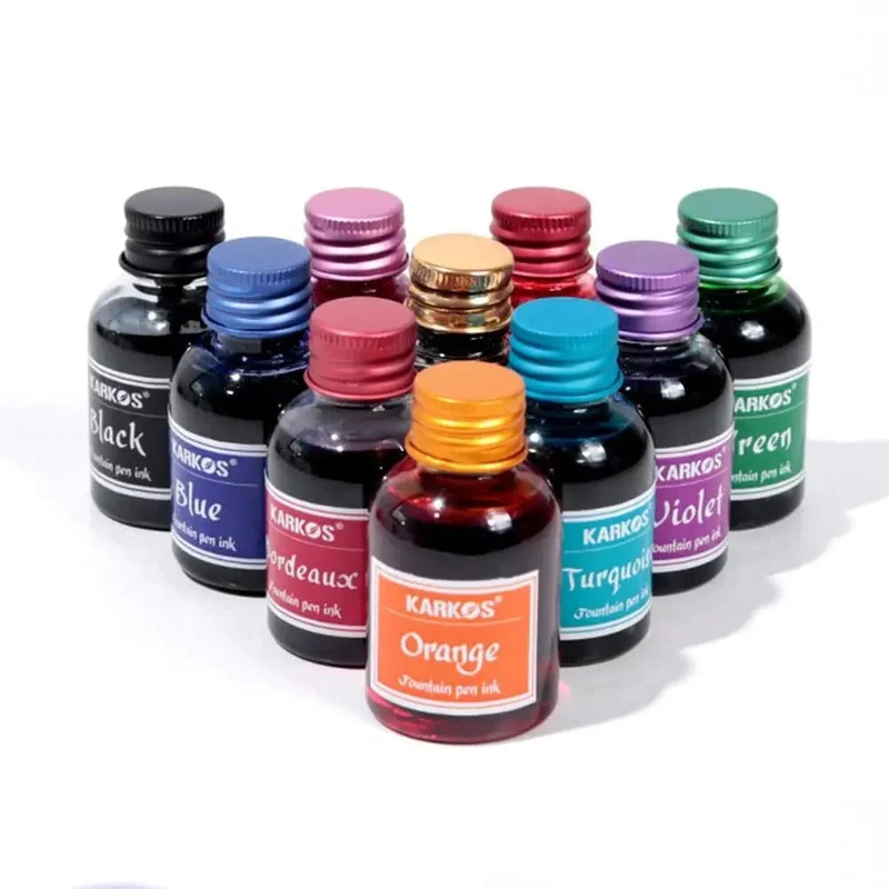 1 Flasche reine, bunte 30 ml Füllfederhaltertinte, universelle Nachfülltinte, Schreibwaren, Schule, brandneues Produkt „Friede und Glück“
