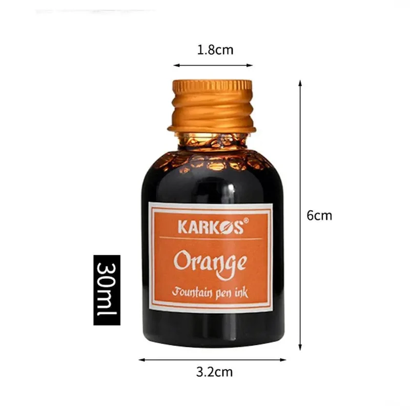 1 Flasche reine, bunte 30 ml Füllfederhaltertinte, universelle Nachfülltinte, Schreibwaren, Schule, brandneues Produkt „Friede und Glück“