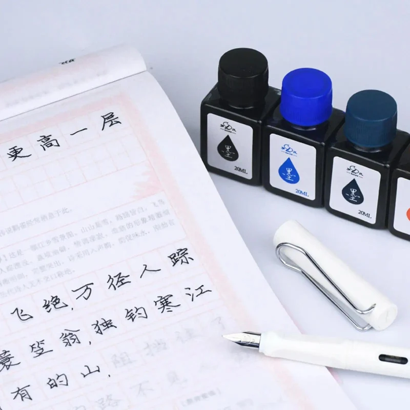 20 ml Füllfederhalter-Tinte, Dip-Pen-Tintenflasche, blaue Tinte zum Nachfüllen, für Studenten, Kunst, verfügbare Tinten, Tinte, Kalligraphie, Schreibwaren, Schreibwerkzeug
