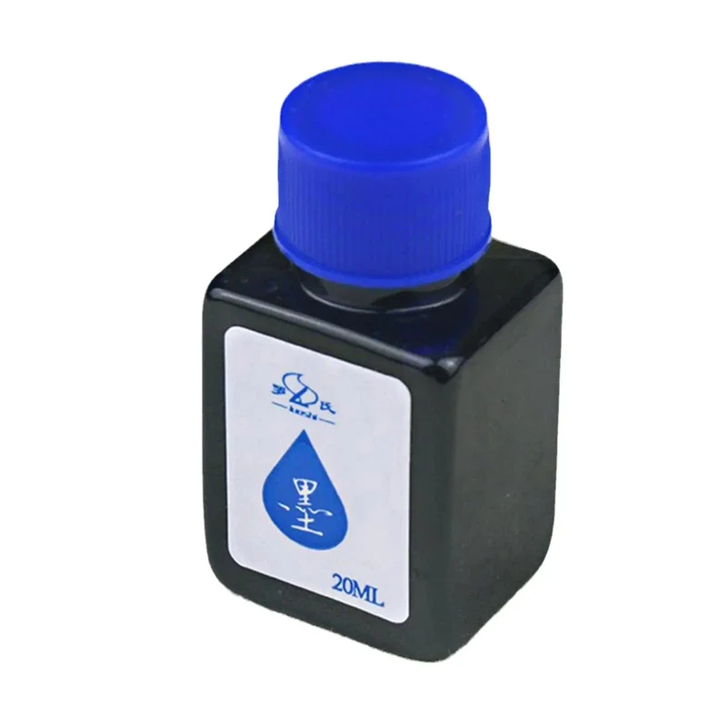 20 ml Füllfederhalter-Tinte, Dip-Pen-Tintenflasche, blaue Tinte zum Nachfüllen, für Studenten, Kunst, verfügbare Tinten, Tinte, Kalligraphie, Schreibwaren, Schreibwerkzeug