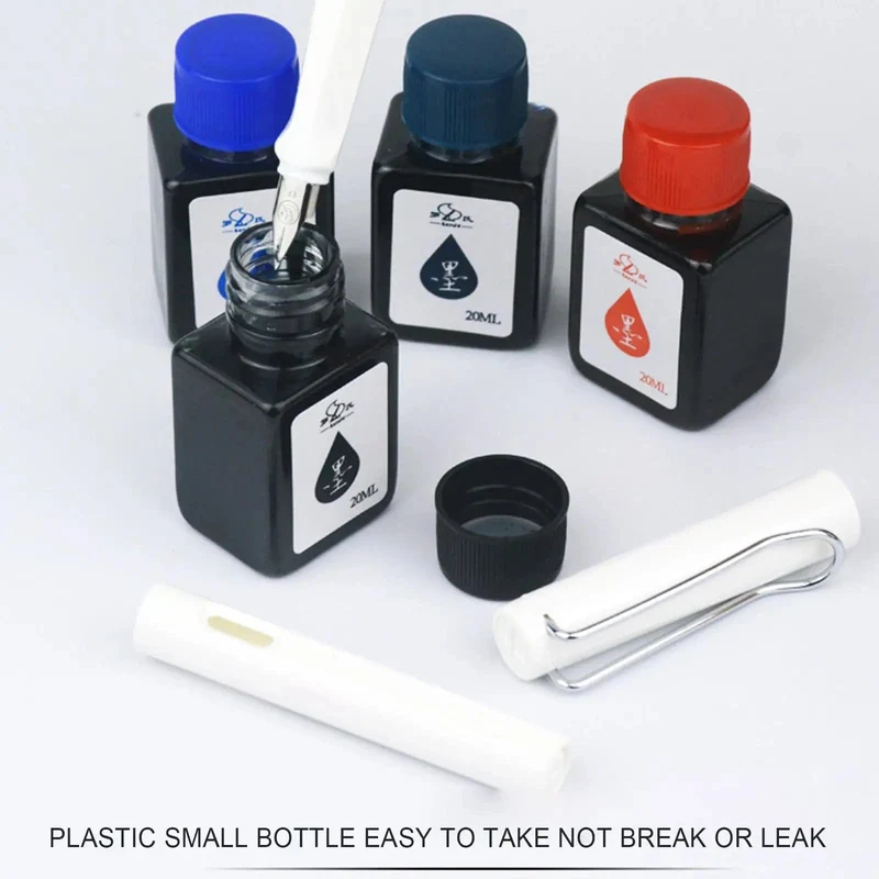 20 ml Füllfederhalter-Tinte, Dip-Pen-Tintenflasche, blaue Tinte zum Nachfüllen, für Studenten, Kunst, verfügbare Tinten, Tinte, Kalligraphie, Schreibwaren, Schreibwerkzeug