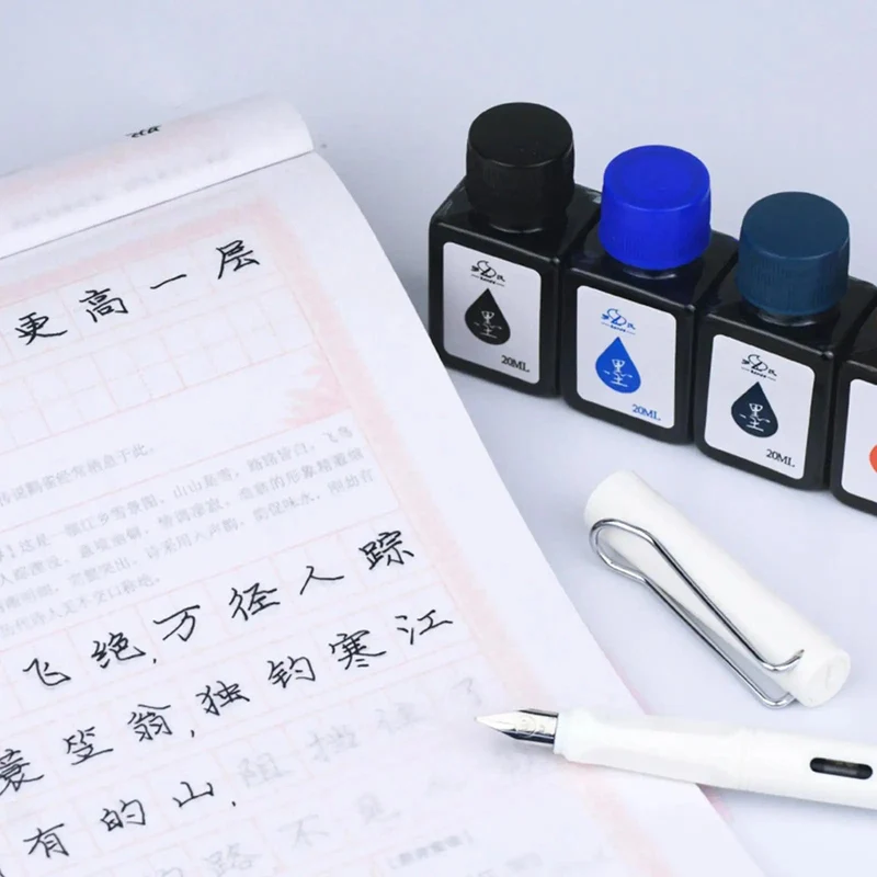 20 ml Füllfederhalter-Tinte, Dip-Pen-Tintenflasche, blaue Tinte zum Nachfüllen, für Studenten, Kunst, verfügbare Tinten, Tinte, Kalligraphie, Schreibwaren, Schreibwerkzeug
