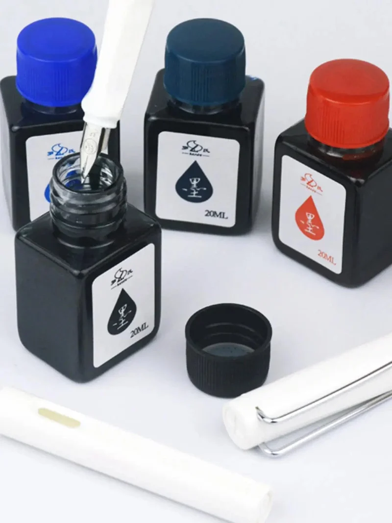 20 ml Füllfederhalter-Tinte, Dip-Pen-Tintenflasche, blaue Tinte zum Nachfüllen, für Studenten, Kunst, verfügbare Tinten, Tinte, Kalligraphie, Schreibwaren, Schreibwerkzeug