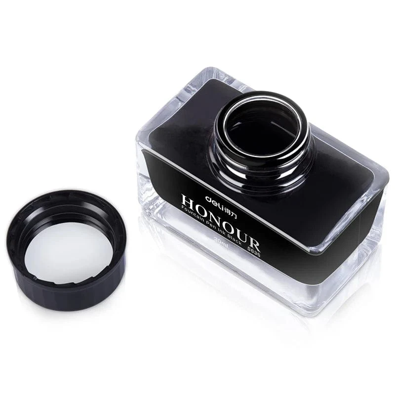 Deli S636 S635 Füllfederhaltertinte 30 ml 50 ml Flasche Schwarz Blau Stifttinte SchwarzBlau Rot Tinte Dunkelblau Tinte Großhandel Tintenflasche