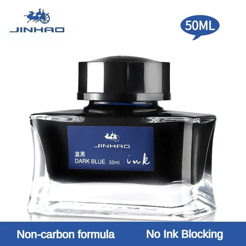 JINHAO 50 ml/30 ml Tinte in verschiedenen Farben, Tinte in Glasflaschen, Nachfüllpatrone für Füllfederhalter, Schreib- und Bürobedarf für die Schule