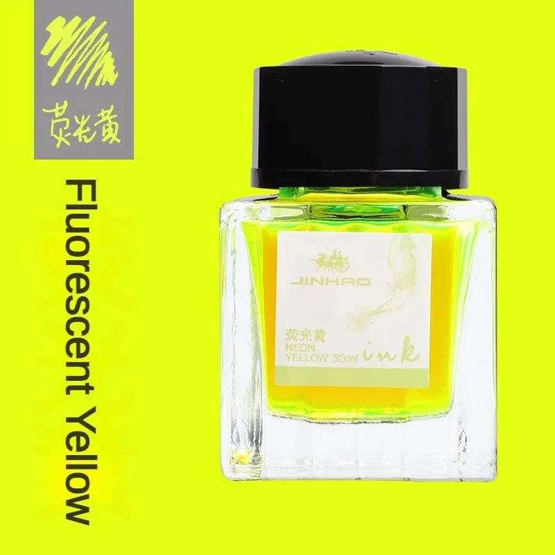 JINHAO 50 ml/30 ml Tinte in verschiedenen Farben, Tinte in Glasflaschen, Nachfüllpatrone für Füllfederhalter, Schreib- und Bürobedarf für die Schule