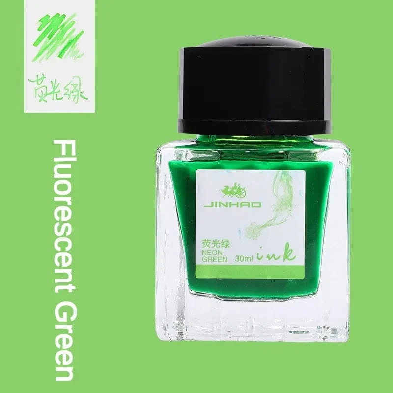 JINHAO 50 ml/30 ml Tinte in verschiedenen Farben, Tinte in Glasflaschen, Nachfüllpatrone für Füllfederhalter, Schreib- und Bürobedarf für die Schule