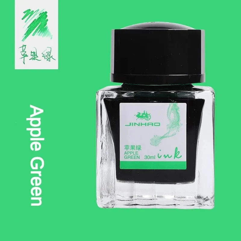 JINHAO 50 ml/30 ml Tinte in verschiedenen Farben, Tinte in Glasflaschen, Nachfüllpatrone für Füllfederhalter, Schreib- und Bürobedarf für die Schule