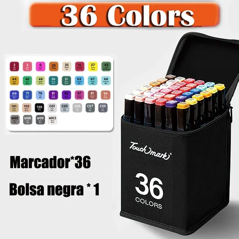 168 farbige ölige Markerstifte, Doppelkopf-Set, Kunstfarbe, Manga-Pinsel für Mädchen, Kinder, Büro, Schule, Studentenbedarf, Schreibwaren