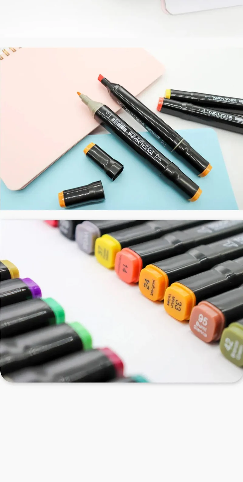 168 farbige ölige Markerstifte, Doppelkopf-Set, Kunstfarbe, Manga-Pinsel für Mädchen, Kinder, Büro, Schule, Studentenbedarf, Schreibwaren