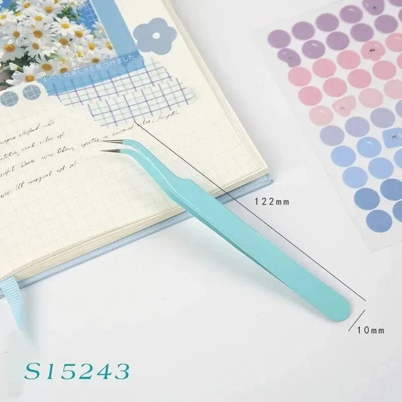 8Style Bonbonfarbene Pinzette Kreative Edelstahl Hochelastische Clips