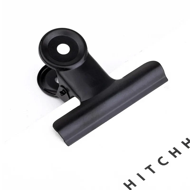5 STÜCKE Metall-Büroklammer 20 29 39 50 63 75 90 mm Foldback Metallbinder Clips Schwarz Griffklemmen Papierdokumente Büro Schulschreibwaren