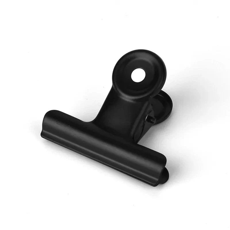 5 STÜCKE Metall-Büroklammer 20 29 39 50 63 75 90 mm Foldback Metallbinder Clips Schwarz Griffklemmen Papierdokumente Büro Schulschreibwaren